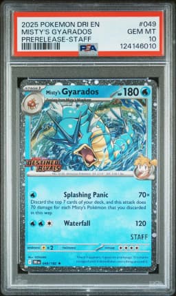 2025 #049 Misty's Gyarados PSA 10 Dri EN-Destined Rivals