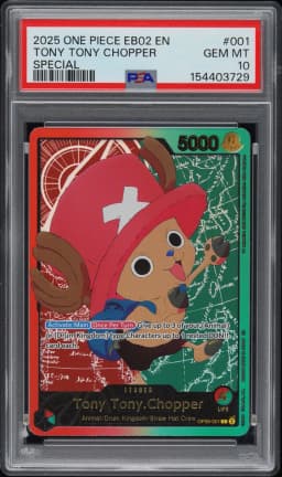 2025 #001 Tony Tony Chopper PSA 10 One Piece EB02-Extra Booster -Anime 25th Collection-