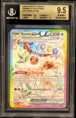 2025 #167 Eevee ex SIR BGS 9.5 TCG Scarlet & Violet Prismatic Evolutions