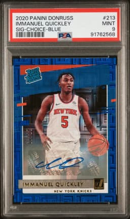 2020 #213 Immanuel Quickley PSA 9 Panini Donruss