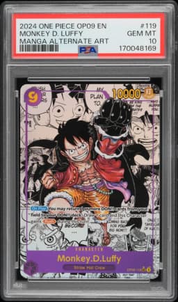 2024 #119 Monkey D. Luffy PSA 10 One Piece OP09-Emperors in the New World