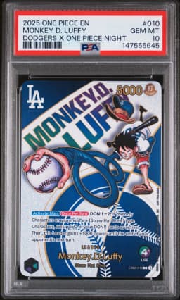 2025 #010 Monkey D. Luffy PSA 10 One Piece Promos