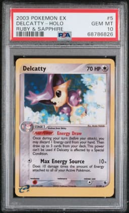 2003 #5 Delcatty-Holo PSA 10 EX Ruby & Sapphire