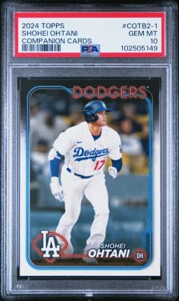 2024 #COTB2-1 Shohei Ohtani PSA 10 Topps Companion Cards