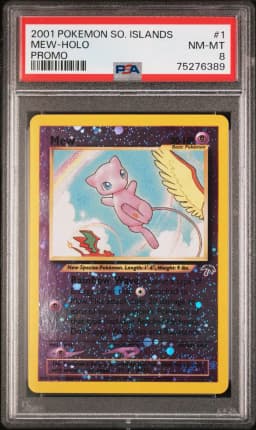2001 #1 Mew-Holo PSA 8 Southern Islands Promo