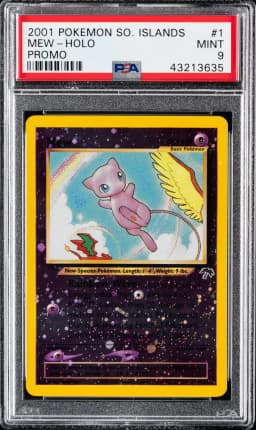 2001 #1 Mew-Holo PSA 9 Southern Islands Promo Pokemon