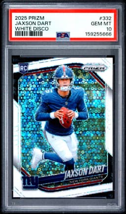 2025 #332 Jaxson Dart PSA 10 Panini Prizm