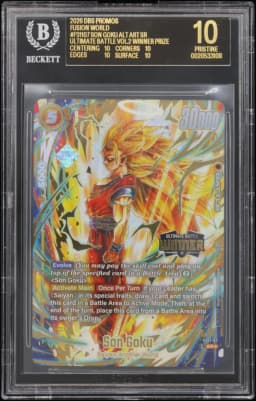 2026 #FS1107 Son Goku ALT ART SR/(Ultimate Battle '26 Vol.2 Winner Prize) BGS 10 Dragon Ball Super Card Game Fusion World Promos