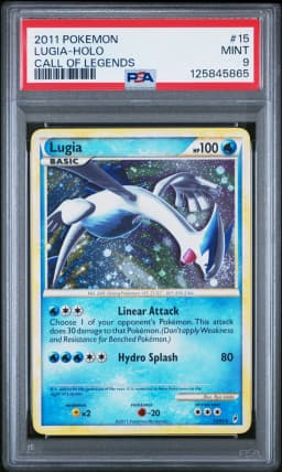 2011 #15 Lugia-Holo PSA 9 Call of Legends