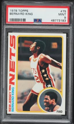 1978 #75 Bernard King PSA 9 Topps Basketball