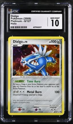 2009 #6 Dialga CGC 10 Platinum - English