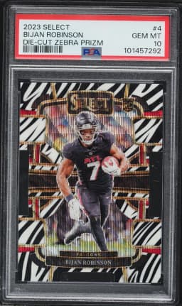 2023 #4 Bijan Robinson PSA 10 Panini Select Football