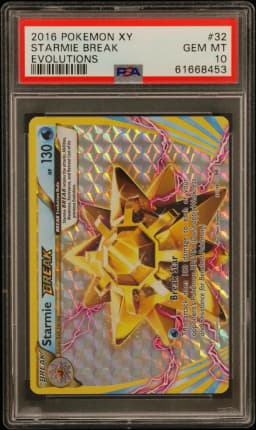2016 #32 Starmie Break PSA 10 XY Evolutions
