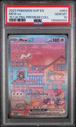 2023 #053 Mew EX PSA 10 Svp EN-SV Black Star Promo