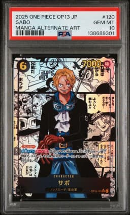 2025 #120 Sabo PSA 10 One Piece Japanese OP13-Carrying on His Will