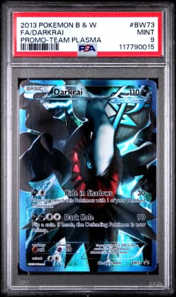 2013 #BW73 Full Art/Darkrai PSA 9 Black & White Promo