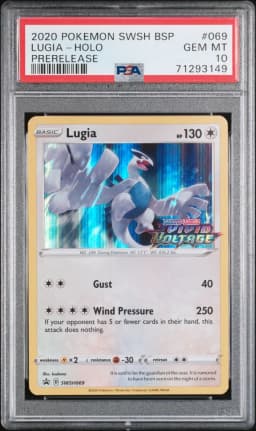 2020 #069 Lugia-Holo PSA 10 Swsh Black Star Promo