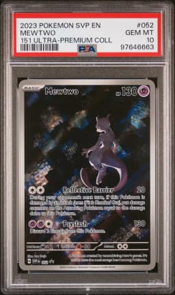 2023 #052 Mewtwo PSA 10 Svp EN-SV Black Star Promo Pokemon