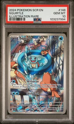 2024 #148 Squirtle PSA 10 Scr EN-Stellar Crown