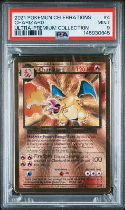 2021 #4 Charizard PSA 9 Celebrations Ultra-Premium Collection