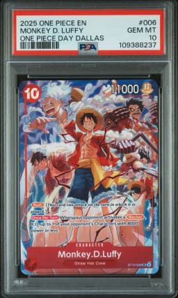 2025 #006 Monkey D. Luffy PSA 10 One Piece Promos