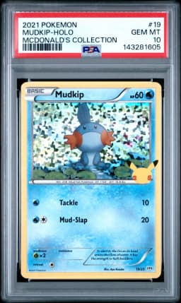 2021 #19 Mudkip-Holo PSA 10 Mcdonald's Collection