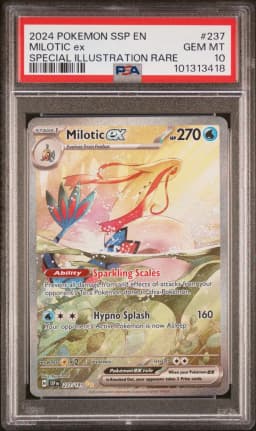 2024 #237 Milotic EX PSA 10 Ssp EN-Surging Sparks