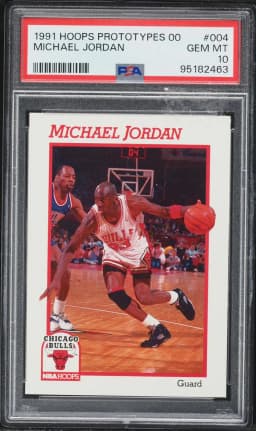 1991 #4 Michael Jordan PSA 10 Hoops Prototypes 00 Basketball