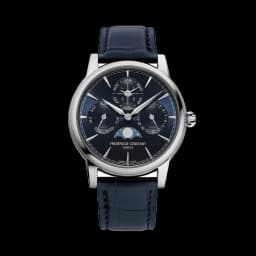 Frederique Constant Manufacture Perpetual Calendar 40mm - Blue on Leather Strap