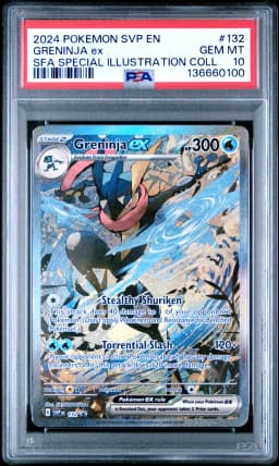 2024 #132 Greninja EX PSA 10 Svp EN-SV Black Star Promo