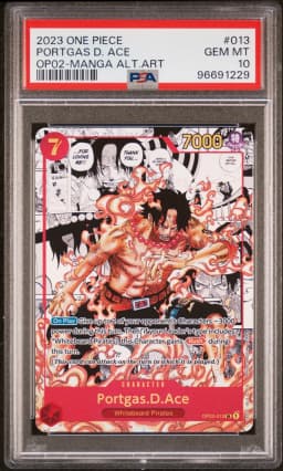 2023 #013 Portgas D. Ace PSA 10 One Piece OP02-Paramount War