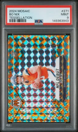 2024 #271 Bo Nix PSA 9 Panini Mosaic