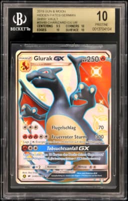2019 #SV49 Charizard GX UR BGS 10 Sun and Moon Hidden Fates German Shiny Vault