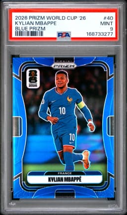 2026 #40 Kylian Mbappe PSA 9 Panini Prizm FIFA World Cup 2026