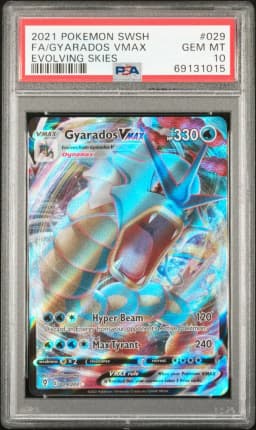 2021 #029 Full Art/Gyarados Vmax PSA 10 Sword & Shield Evolving Skies
