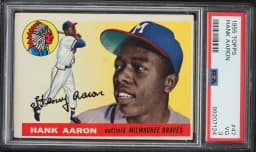 1955 #47 Hank Aaron PSA 3 Topps Baseball