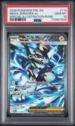 2026 #114 Mega Zeraora EX PSA 10 Pbl EN-Pitch Black