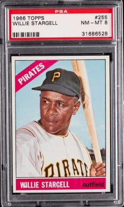 1966 #255 Willie Stargell PSA 8 Topps