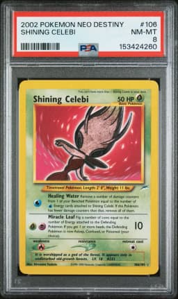 2002 #106 Shining Celebi PSA 8 Neo Destiny