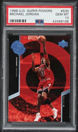 1998 #S30 Michael Jordan PSA 10 Upper Deck Super Powers Basketball