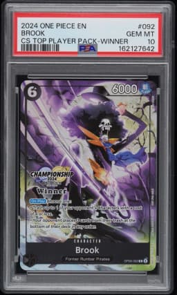 2024 #092 Brook PSA 10 One Piece Championship 2024 Top Player Pack