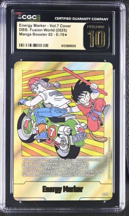 2025 #E-70 Energy Marker - Vol.7 Cover CGC 10 Pristine (SB02) Manga Booster 02 - English