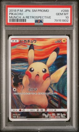 2018 #288 Pikachu PSA 10 Japanese SM-P Promo