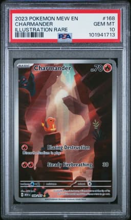 2023 #168 Charmander PSA 10 Mew EN-151