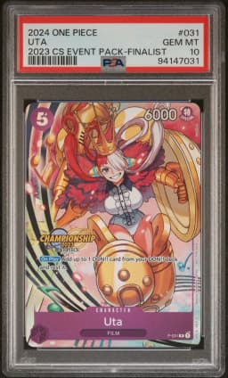 2024 #031 Uta PSA 10 One Piece Championship 2023 Event Pack