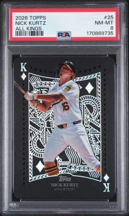 2026 #25 Nick Kurtz PSA 8 Topps All Kings