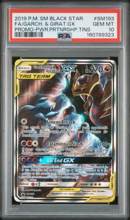 2019 #SM193 Full Art/Garchomp & Giratina GX PSA 10 SM Black Star Promo