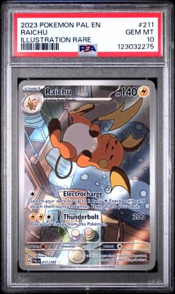 2023 #211 Raichu PSA 10 Pal EN-Paldea Evolved