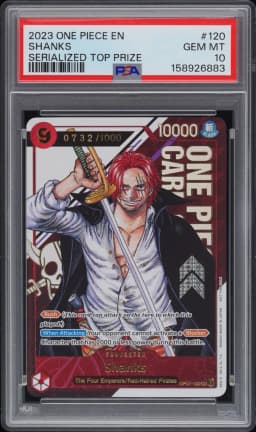 2023 #120 Shanks PSA 10 One Piece Promos
