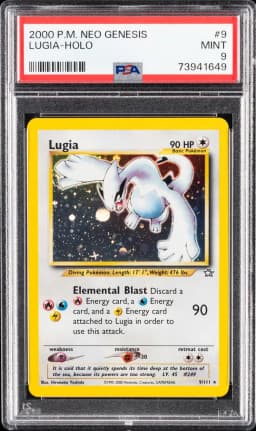 2000 #9 LUGIA-HOLO PSA 9 POKEMON NEO GENESIS